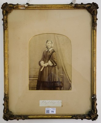 Lot 75 - Nightingale (Florence, 1820-1910). Full-length portrait