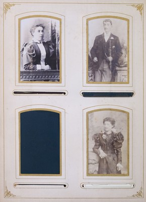 Lot 15 - Cartes de Visite. A group of 16 Victorian cartes de visite and cabinet card albums