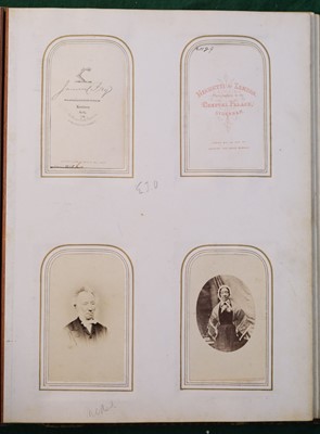Lot 15 - Cartes de Visite. A group of 16 Victorian cartes de visite and cabinet card albums