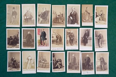 Lot 16 - Cartes de Visite. A group of approximately 700 mostly albumen print cartes de visite portraits