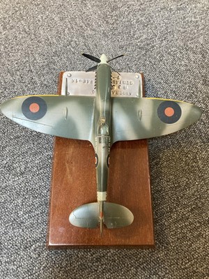 Lot 491 - Air Vice-Marshal Harold Bird-Wilson.Spitfire presentaiton model