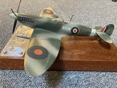 Lot 491 - Air Vice-Marshal Harold Bird-Wilson.Spitfire presentaiton model