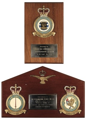 Lot 493 - Air Vice-Marshal Harold Bird-Wilson. Presentation plaque