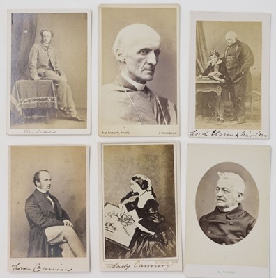 Lot 17 - Cartes de Visite. A group of approximately 160 cartes de visite portraits, mostly circa 1860s