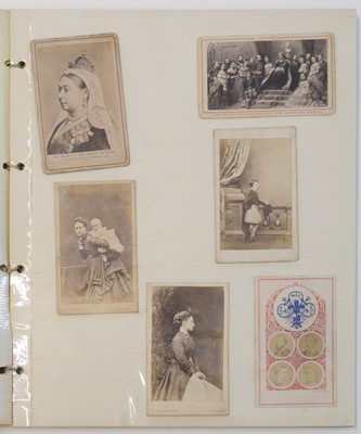 Lot 83 - Royalty.  Cartes de Visite. A collection of approximately 85