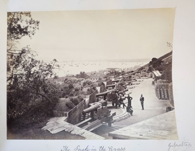 Lot 72 - Naval Album. A British naval photograph album, 1870s