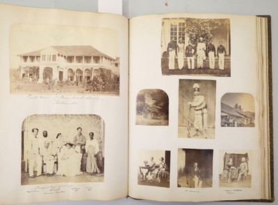 Lot 123 - Ceylon. A photograph album compiled by C. O'Brien, 1860s