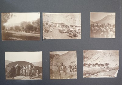 Lot 68 - Middle East. A small complete album of 24 window-mounted photographs, by G. R. Hughes