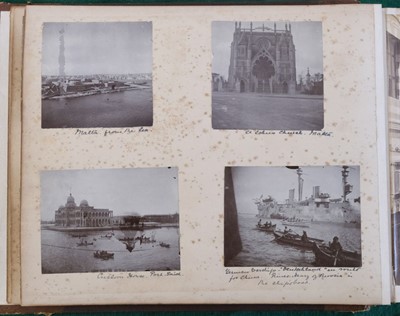 Lot 67 - Middle East & North Africa. A group of 4 photograph albums, circa 1870s/1890s
