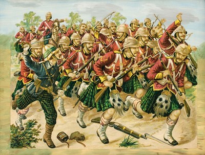 Lot 380 - Madeley (George E., 1798-1858). 42nd Royal Highlanders & 77nd Highlanders, circa 1840