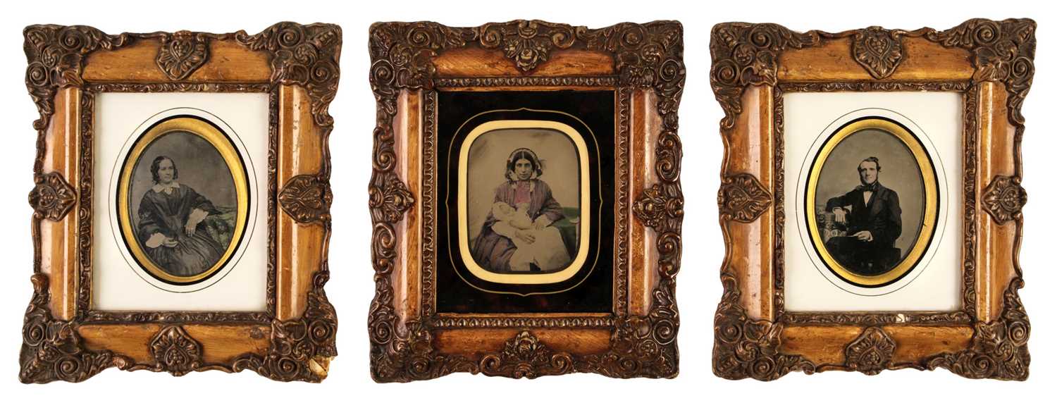 Lot 2 - Ambrotypes. A pair of quarter-plate ambrotypes, circa 1870s