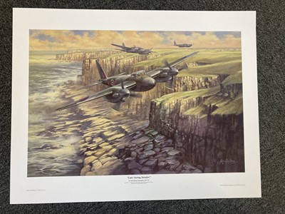 Lot 514 - Aviation Prints. The Beginning of the End, multi-signed prints and others