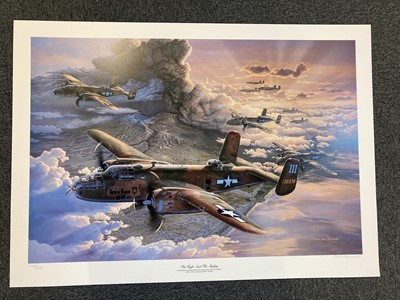 Lot 514 - Aviation Prints. The Beginning of the End, multi-signed prints and others