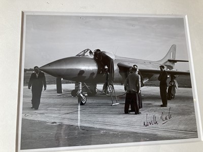 Lot 565 - Duke (Neville). Signed photograph, Hawker Hunter