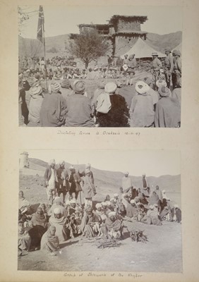 Lot 61 - India. An album of approximately 52 mounted albumen print photographs