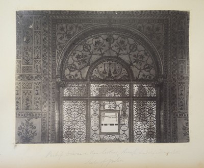 Lot 59 - India. An album containing approximately 76 albumen print photographs, mostly late 1890s