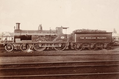 Lot 194 - Railways. A group of 36 photographs of steam locomotives, circa 1900