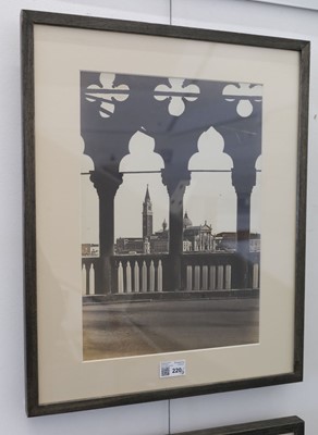 Lot 220 - Venice. A group of 6 framed photographs