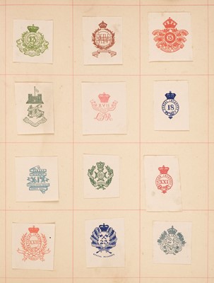 Lot 162 - Regimental Crests. An album