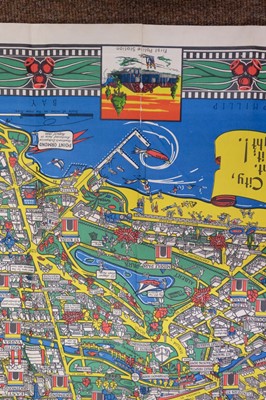 Lot 256 - Australia. The Wonder Map of Melbourne, John Power Studios, 1934