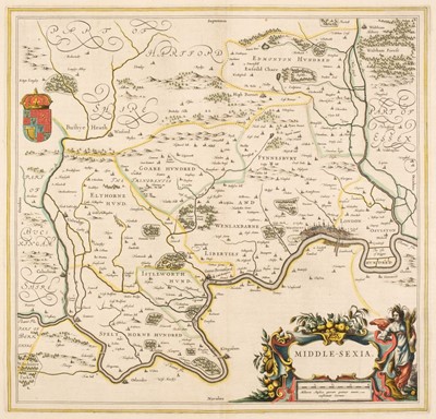 Lot 304 - Middlesex. Blaeu (Johannes), Middle-Sexia, Amsterdam circa 1648