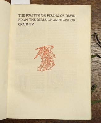 Lot 611 - Essex House Press. The Psalter or Psalms of David, 1902