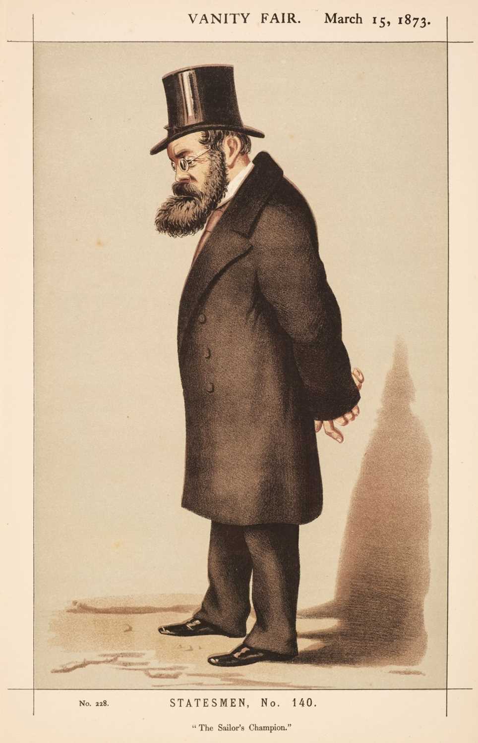 Lot 421 - Vanity Fair Caricatures. A collection of approximately 95 prints, 1869 -73