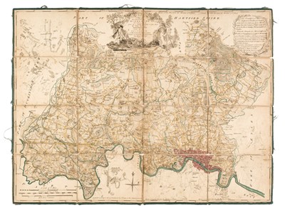 Lot 305 - Middlesex. Rocque (John), A Map of the County of Middlesex, 1757