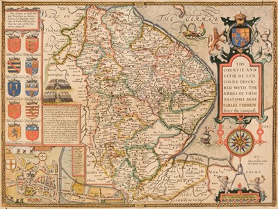 Lot 298 - Lincolnshire. Speed (John), The Countie and Citie of Lincolne Described..., circa 1627