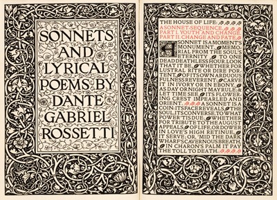 Lot 643 - Kelmscott Press. Sonnets and Lyrical Poems, 1894