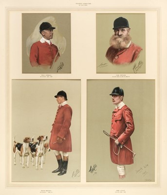 Lot 380 - Cutler (Cecil). Four Portraits of Huntsmen with the Pytchley Hunt, circa 1900