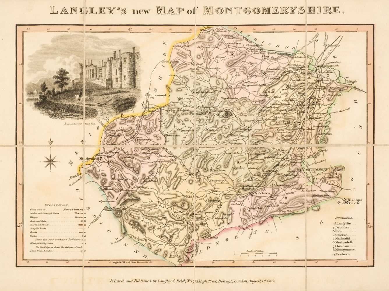 Lot 333 - Wales. A collection of 43 maps and plans, 18th & 19th century