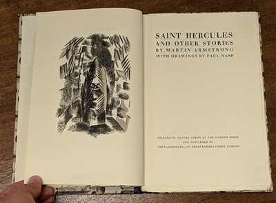Lot 591 - Curwen Press. Saint Hercules and other stories, 1927