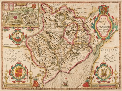 Lot 339 - Wales. Speed (John), Five county maps, circa 1627