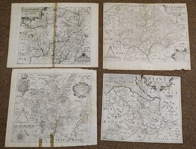 Lot 262 - British County Maps. A collection of 53 county maps, mostly 17th & 18th century
