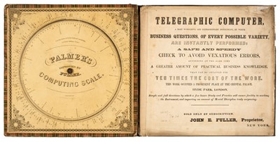 Lot 447 - Fuller (John E.). Fuller’s Computing Telegraph [cover title], 1860s