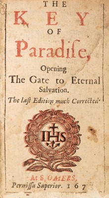 Lot 121 - Wilson (John). The Key of Paradise, Opening the Gate to External Salvation..., 1675
