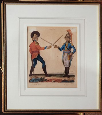 Lot 98 - Fencing. Gwyn (James), Demi Volte sur les Coups Forcés au Dehors des Armes, 1763