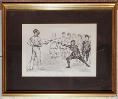 Lot 98 - Fencing. Gwyn (James), Demi Volte sur les Coups Forcés au Dehors des Armes, 1763