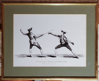 Lot 98 - Fencing. Gwyn (James), Demi Volte sur les Coups Forcés au Dehors des Armes, 1763