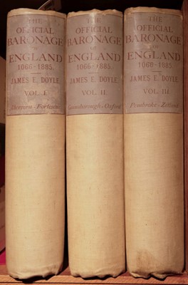 Lot 232 - Doyle (James E.). The Official Baronage of England..., 3 volumes, 1885