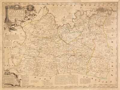 Lot 329 - Surrey. (Bowen (Emanuel), An Accurate Map of the County of Surrey.., circa 1765