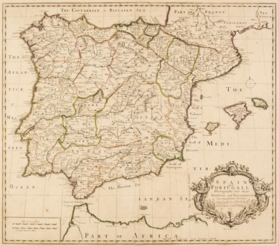 Lot 74 - Spain & Portugal. Senex (John), Spain and Portugal Distinuish't..., 1719