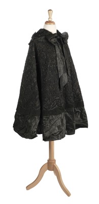 Lot 297 - Clothing. A collection of Victorian mourning capes and coats, & others