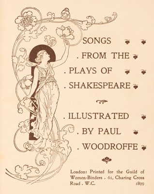 Lot 634 - Guild of Women Binders. Songs from the Plays of Shakespeare, 1899