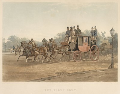 Lot 378 - Coaching. A collection of approximately 45 prints, mostly 19th century