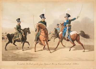 Lot 401 - Military. A collection of eight engravings, Stuttgart, circa 1830