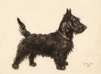 Lot 358 - Aldin (Cecil Charles Windsor, 1870 - 1935). Scottish Terrier