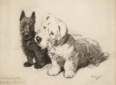 Lot 356 - Aldin (Cecil Charles Windsor, 1870 - 1935). Scottie and Sealyham