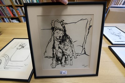 Lot 365 - Aldin (Cecil Charles Windsor, 1870 - 1935). Three pen and ink illustrations